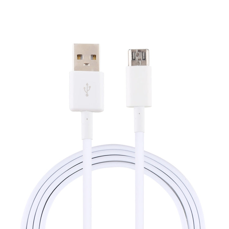 Longueur du câble de charge de l'interface USB mâle vers micro USB mâle 1,5 A : 1 m (blanc)