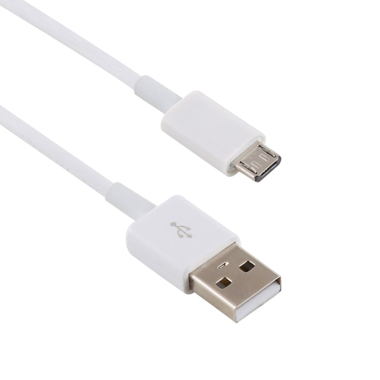 Longueur du câble de charge de l'interface USB mâle vers micro USB mâle 1,5 A : 1 m (blanc)