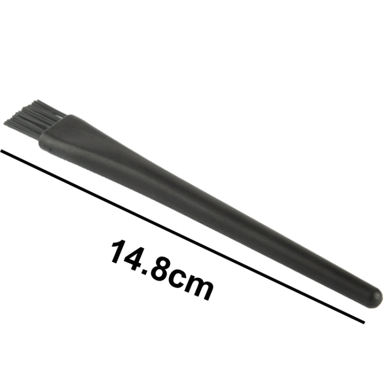 Brosse de nettoyage antistatique à manche rond à 11 faisceaux Longueur du composant électronique : 14,8 cm (noir)