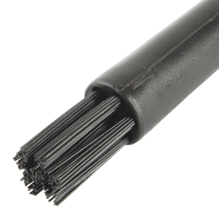 7 Beam Round Handle Anti-static Cleaning Brush Electronic Component Length: 12.2cm (Black)