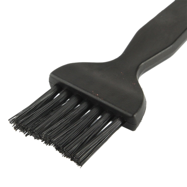 Electronic Component 7 Beam Flat Handle Anti-static Cleaning Brush Length: 14cm (Black)