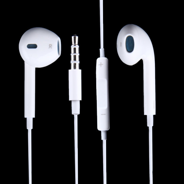 Auriculares de 3.5 mm con Control por Cable y Micrófono para Teléfonos Android / PC / MP3 Player / computadoras Portátiles (Blanco)