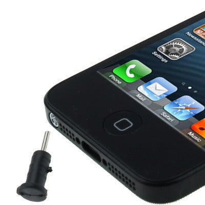 100 Pieces Earphone Slot Dust Plug for iPhone 6S / 6S Plus 6 / 6 Plus iPhone 5 / 5S / 5C / SE iPad Air / iPad Air 2 iPad Mini 4 (Black)