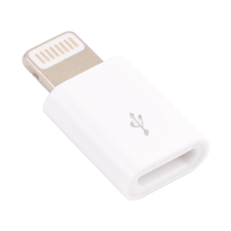 Adaptateur micro USB femelle vers 8 broches mâle (blanc)