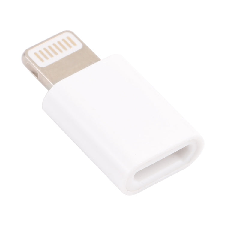Adaptateur micro USB femelle vers 8 broches mâle (blanc)