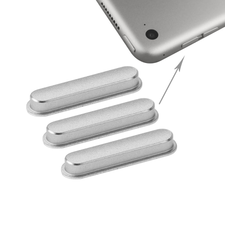 Side Keys 3 Pieces for iPad Air 2 / iPad 6 (Grey)