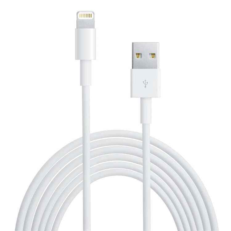 Câble de chargement de données de synchronisation USB en matériau TPE multibrins de qualité supérieure de 2 m pour iPhone 6 et 6 Plus iPhone 5 et 5S et 5C compatible avec IOS 11.02 (Blanc)