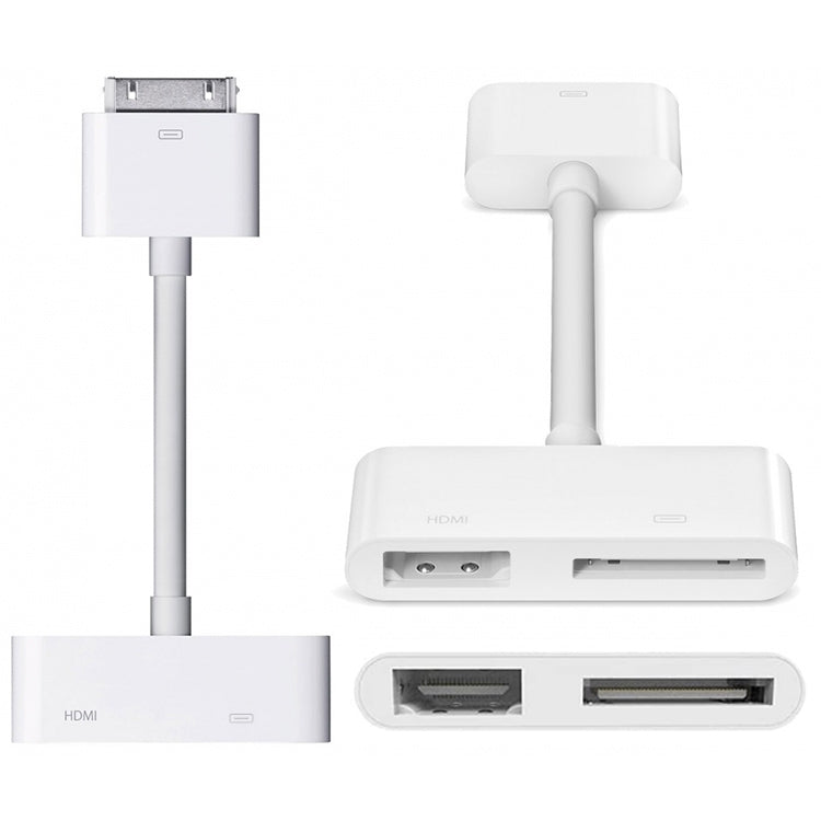 Digital AV HDMI to HDTV Adapter for New iPad (iPad 3) / iPad 2 / iPad / iPhone 4 4S / iPod Touch 4 (White)