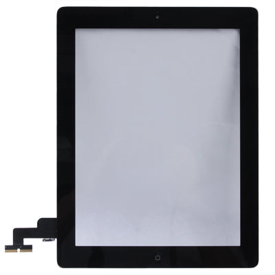 Panel Táctil (Botón del Controlador + Botón la Tecla Inicio Cable Flex membrana PCB + Adhesivo instalación del Panel Táctil) Para iPad 2 / A1395 / A1396 / A1397 (Negro)