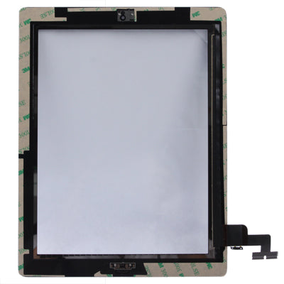 Touch Panel (Controller Button + Home Key Button PCB Membrane Flex Cable + Touch Panel Installation Adhesive) For iPad 2 / A1395 / A1396 / A1397 (Black)