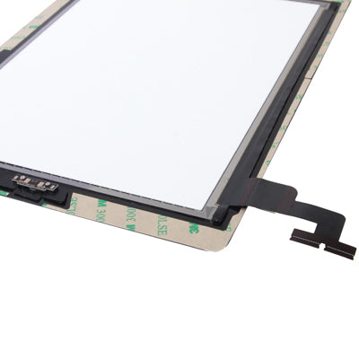 Écran tactile (bouton de contrôleur + bouton de clé d'accueil câble flexible à membrane PCB + adhésif d'installation d'écran tactile) pour iPad 2/A1395/A1396/A1397 (noir)