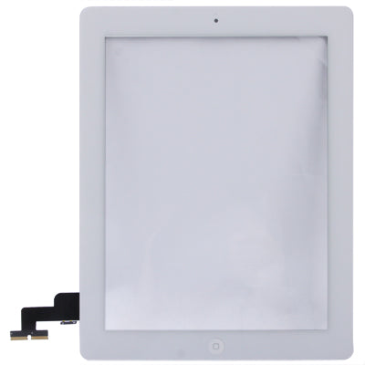 Touch Panel (Controller Button + Home Button PCB Membrane Flex Cable + Touch Panel Installation Adhesive) For iPad 2 / A1395 / A1396 / A1397 (White)