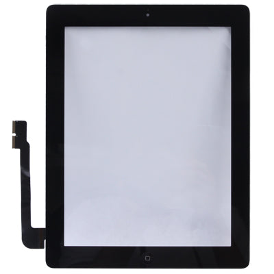 Bouton de contrôleur + bouton de clé d'accueil câble flexible de membrane de carte PCB + pavé tactile adhésif d'installation de pavé tactile pour iPad 3 noir