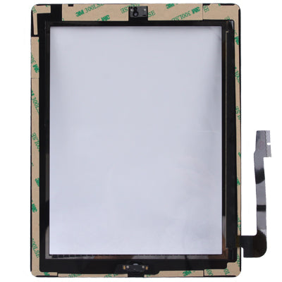 Controller Button + Home Key Button PCB Membrane Flex Cable + Touchpad Installation Adhesive Touchpad For iPad 3 Black
