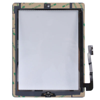 Controller Button + Home Key Button PCB Membrane Flex Cable + Touchpad Installation Adhesive Touchpad For iPad 3 White