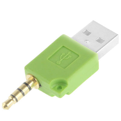 USB Database Charger Adapter For iPod shuffle 3rd/2nd Length: 4.6cm (Green)