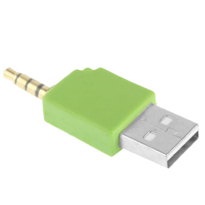 Adaptador de Cargador de base de Datos USB Para iPod shuffle 3. ° / 2. ° longitud: 4.6 cm (verde)