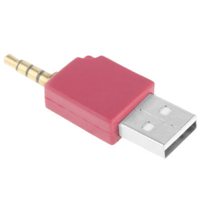 USB Database Charger Adapter For iPod shuffle 3rd/2nd Length: 4.6cm (Magenta)
