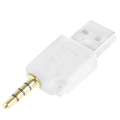 Adaptador de Cargador de base de Datos USB Para iPod shuffle tercero / segundo longitud: 4.6 cm (Blanco)