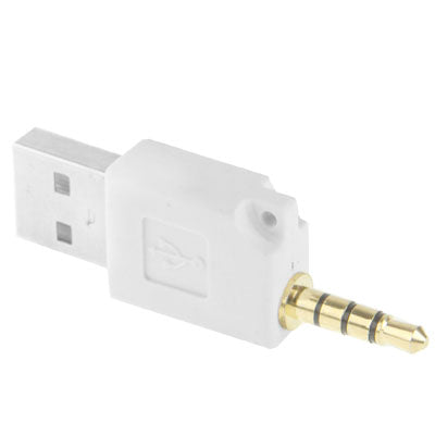 Adaptador de Cargador de base de Datos USB Para iPod shuffle tercero / segundo longitud: 4.6 cm (Blanco)