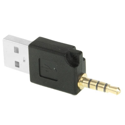 Adaptador de Cargador de base de Datos USB Para iPod shuffle 3. ° / 2. ° longitud: 4.6 cm (Negro)