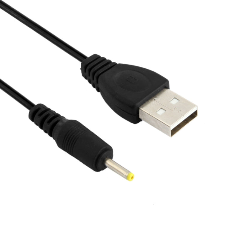 Macho USB a DC 2.5x0.7 mm Cable de Alimentación longitud: 1.2m (Negro)