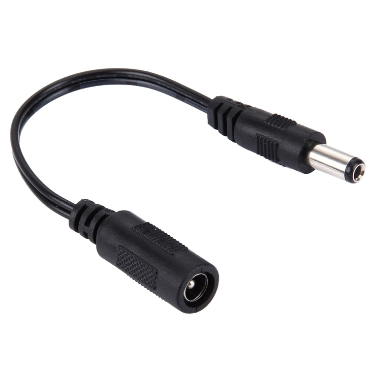 5.5x2.1mm DC Female to 5.5x2.5mm DC Male Power Connector Cable For Laptop Adapter Length: 15cm (Black)