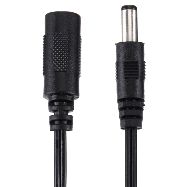 5.5x2.1 mm DC Hembra a 5.5x2.5 mm DC Cable Conector de Alimentación Macho Para Adaptador de Portátil longitud: 15 cm (Negro)