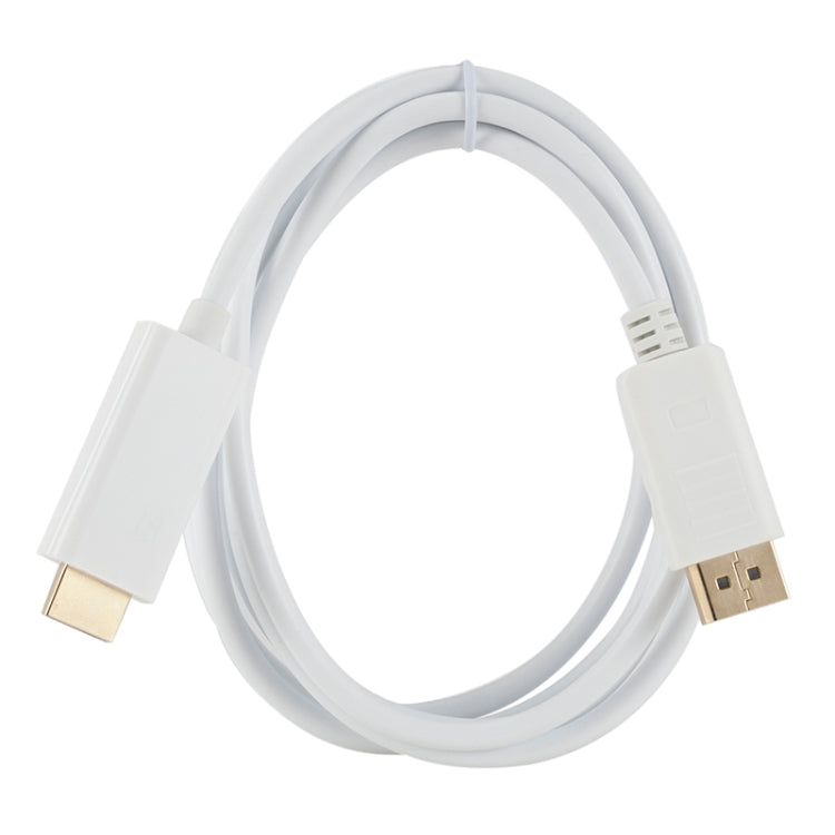 Cable adaptador DisplayPort Macho a HDMI Macho longitud: 1.8 m (Blanco)