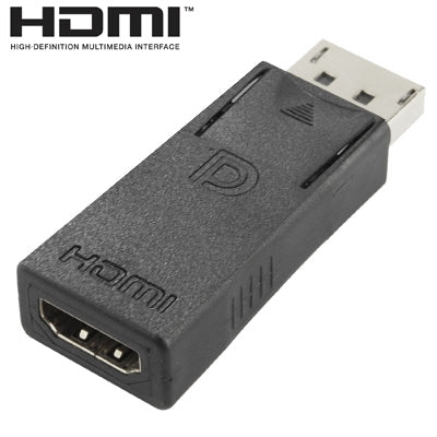 Adaptador de video DisplayPort Macho a HDMI Hembra (Negro)