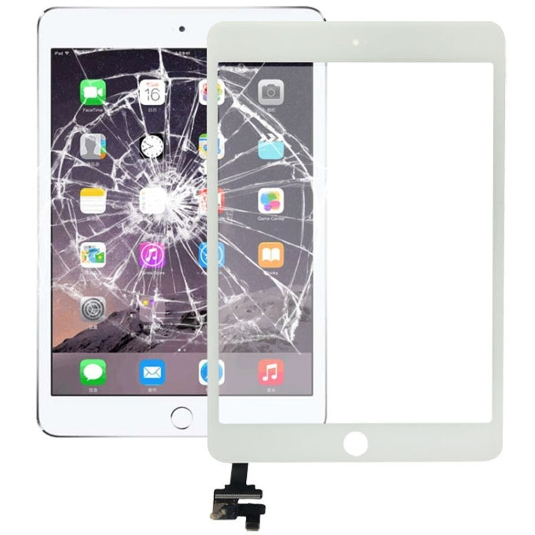 Touch Panel + IC Chip For iPad Mini 3 (White)