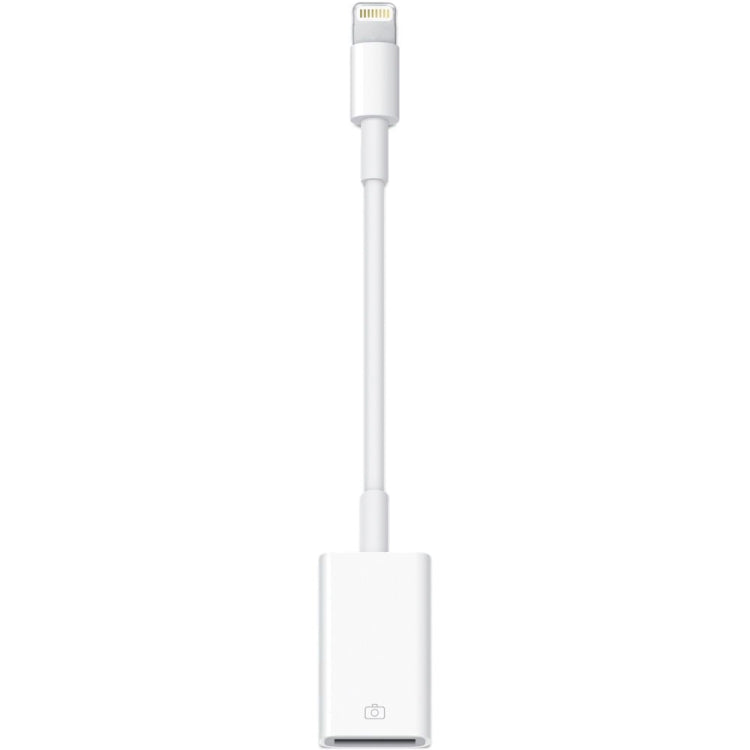 Adaptateur Caméra USB pour iPad Mini / Mini 2 Retina iPad Air / iPad 4 iPhone 6 / 6S / 6 Plus / 6s Plus (Version Originale) (Blanc)
