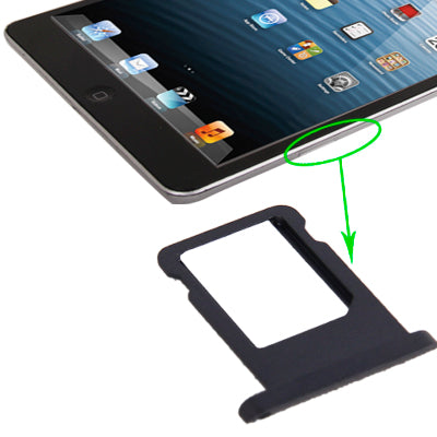 Soporte Bandeja Tarjeta SIM Versión Original Para iPad Mini (Versión WLAN + Celluar) (Negro)