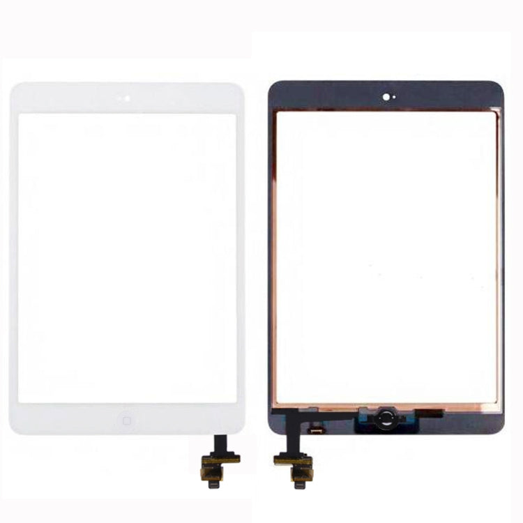 Digitizer Glass Touch Screen + IC Chip + Control Flex Assembly for iPad Mini and iPad Mini 2 (White)