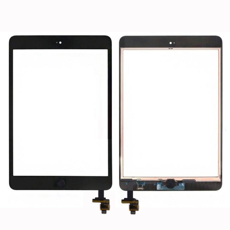 Pantalla Digitalizadora Cristal Táctil + Chip IC + Ensamblaje Flex Control Para iPad Mini y iPad Mini 2 (Negro)