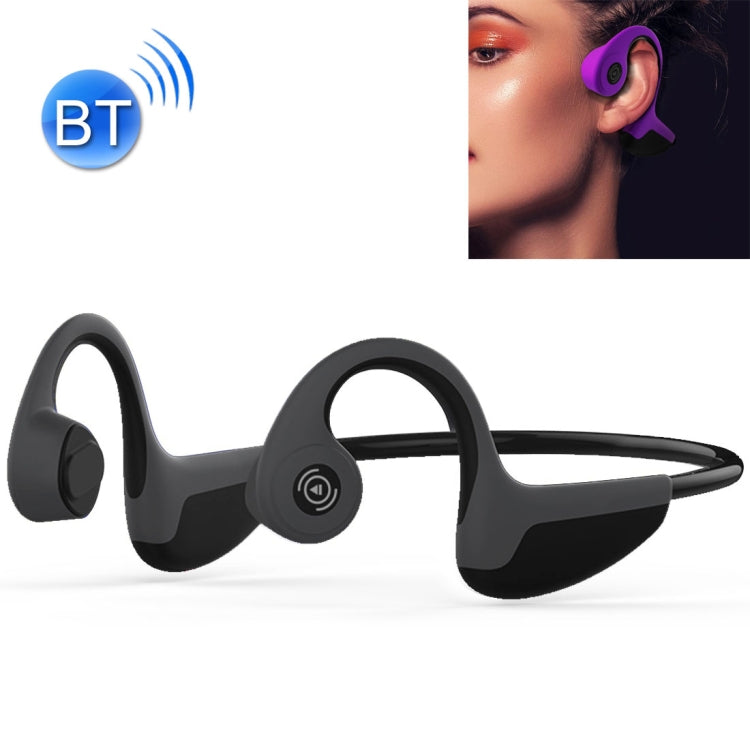 Z8 Bone Conduction Bluetooth V5.0 Auriculares Stereo Deportivos para colocar sobre la Oreja Para iPhone Samsung Huawei Xiaomi HTC y otros Teléfonos Inteligentes (Negro)