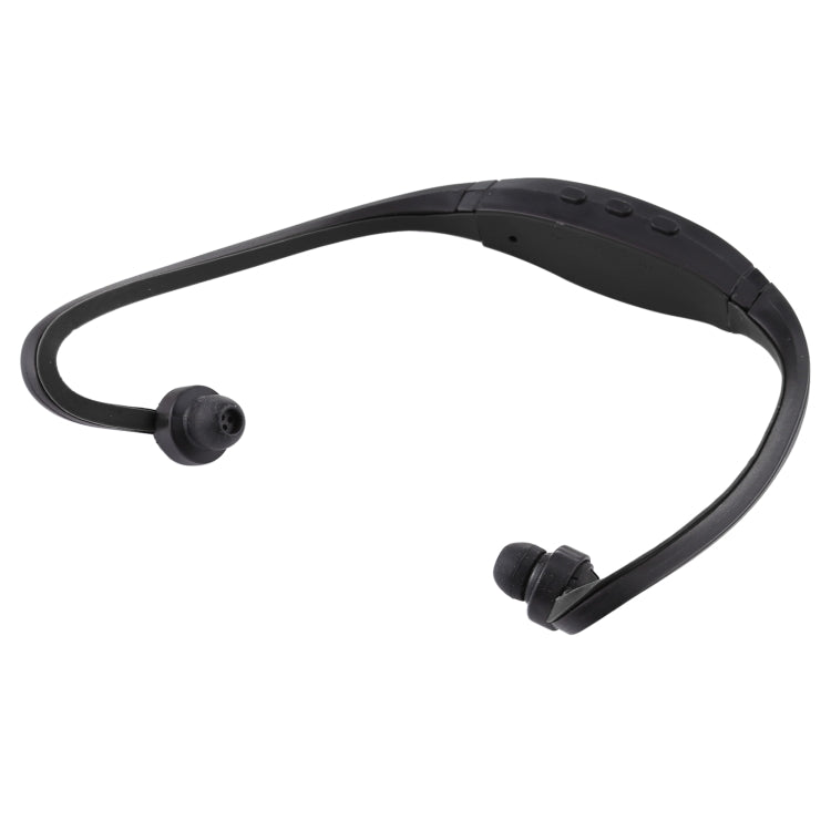 Auricular MP3 Deportivo estilo cuello con ranura para Tarjeta TF formato de música: MP3 / WMA / WAV (Negro)