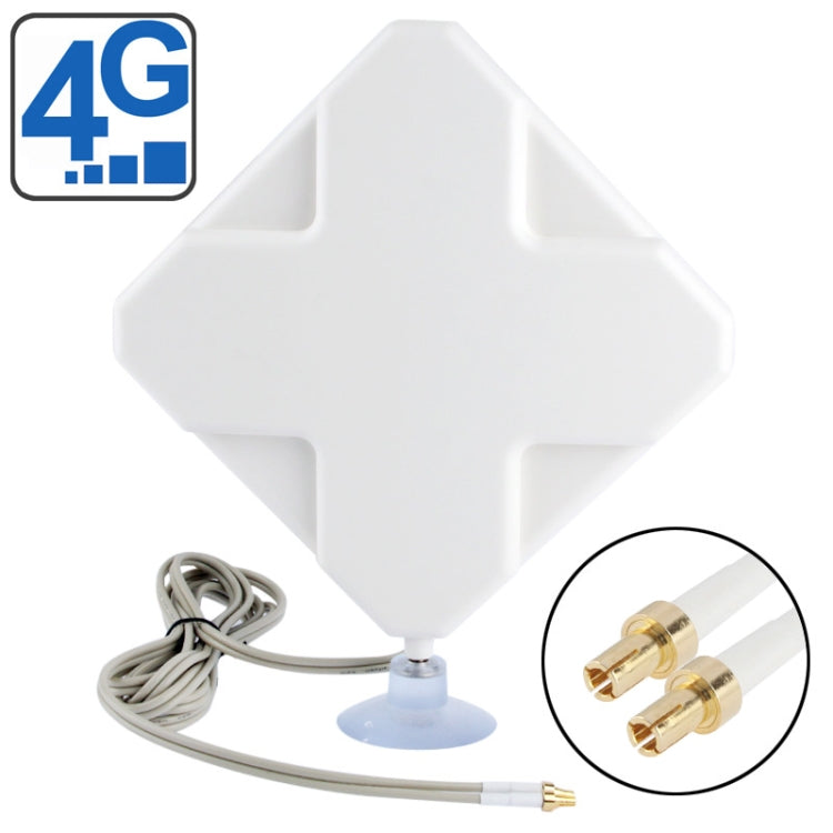 Antena interior de Alta Calidad 35dBi TS9 4G longitud del Cable: 2 m tamaño: 22 cm x 19 cm x 2.1 cm