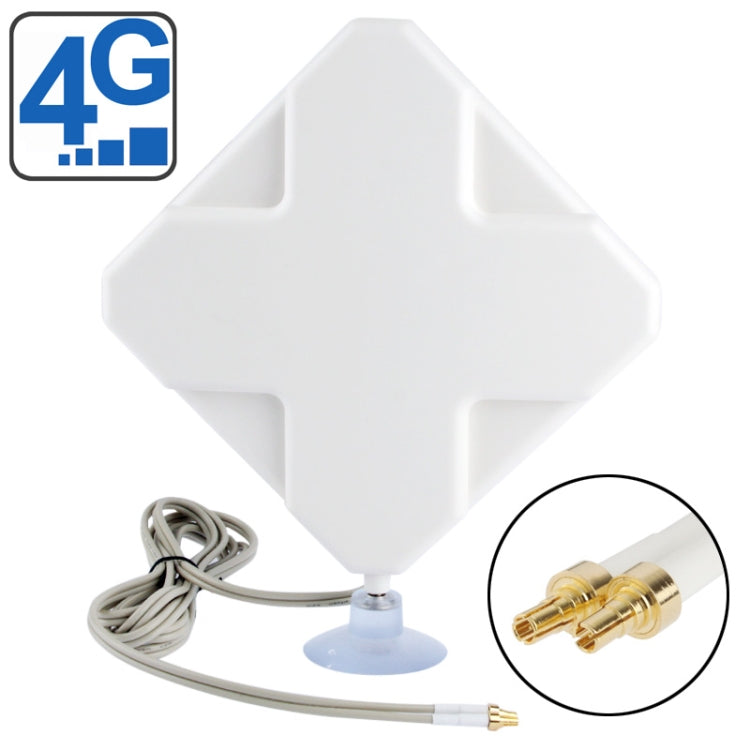 Câble d'antenne intérieure 35 dBi CRC9 4G de haute qualité Longueur : 2 m Taille : 22 cm x 19 cm x 2,1 cm