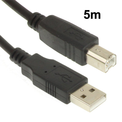Extensión de impresora USB 2.0 AM a BM Cable longitud: 5 m