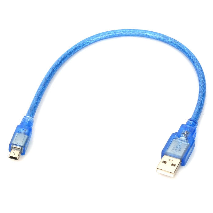 Longueur du câble USB 2.0 AM vers Mini USB 5 broches : 30,5 cm