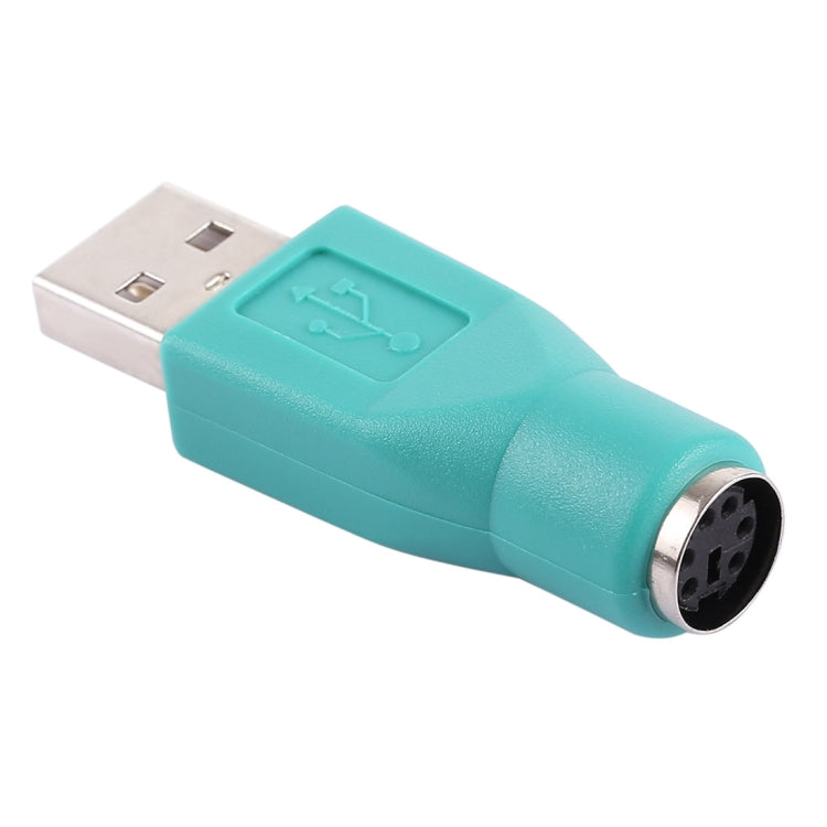 Adaptateur USB A vers Mini DIN6 Femelle (PS/2 vers USB) (Vert)