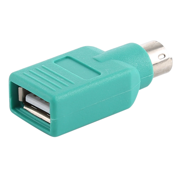 USB A Jack to Mini DIN6 Male (USB to PS/2) Adapter (Green)