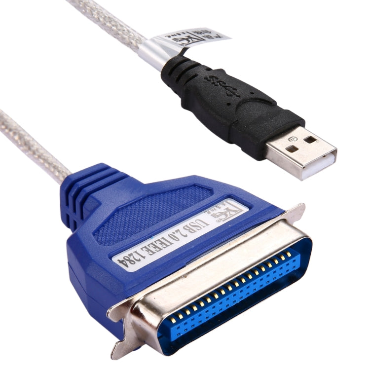 Câble adaptateur d'imprimante USB 2.0 vers 1284 parallèle 36 broches de haute qualité Longueur du câble : environ 1 m (vert)