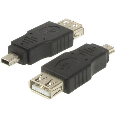 Adaptador USB 2.0 Hembra a Mini USB 5Pin Macho (Función OTG)