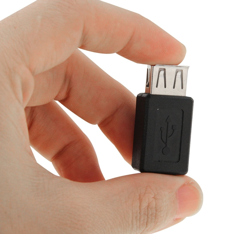 Adaptateur femelle USB 2.0 AF vers mini USB 5 broches (noir)