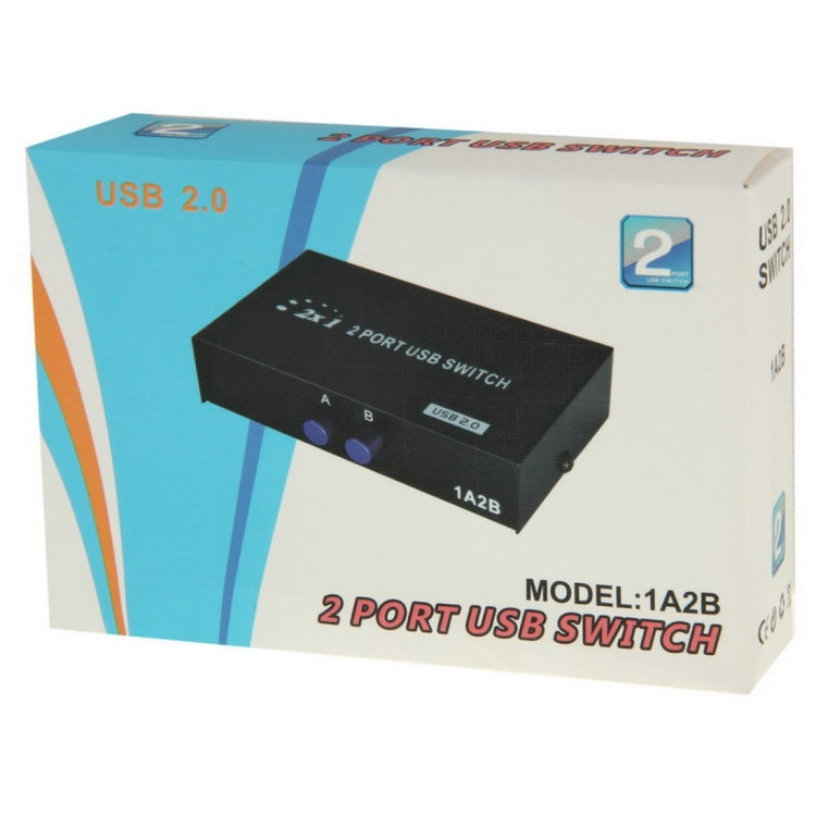 2 Port USB Data Switch (Black)