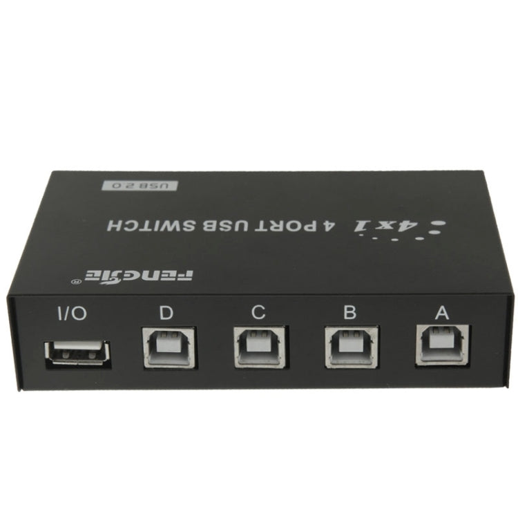 FENGJIE FJ-IA4B-C 4 Ports USB 2.0 Commutateur Haute Vitesse Touche Hotspot Switch Box Pour PC Ordinateur Scanner Imprimante