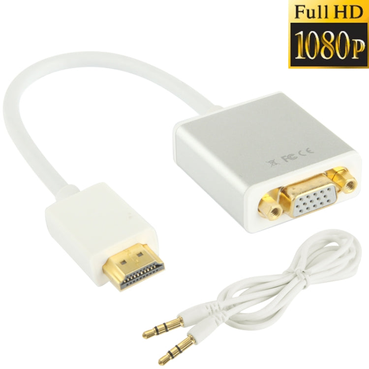 22cm Full HD 1080P 19 pines HDMI Macho a VGA Hembra Cable adaptador de video con Cable de Audio