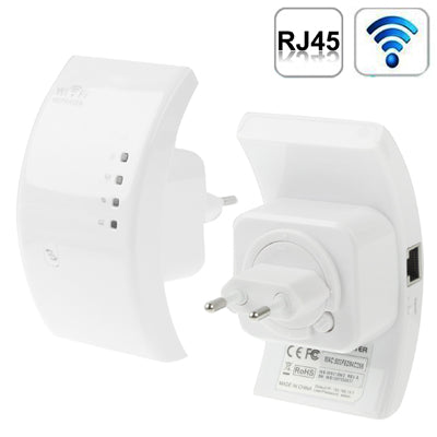 Extension de portée de répéteur Wi-Fi 802.11n sans fil N 300 Mbps (WS-WN518W2) (Blanc)